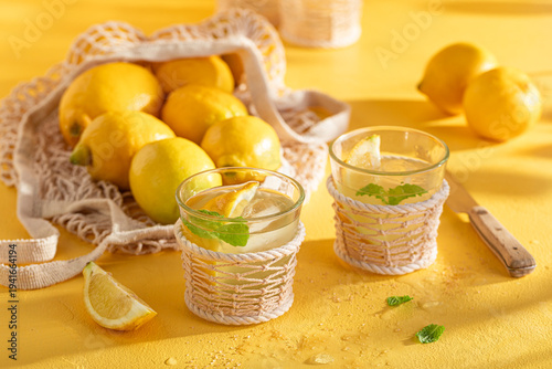 Cold and homemade lemonade ...