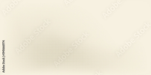 Vintage beige halftone paper texture. Retro craft ecru wallpaper with speckles, flecks, particles. Light cream grunge grain overlay background. Dirty dotted specked canvas material backdrop. Vector