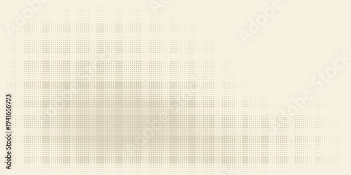 Vintage beige halftone paper texture. Retro craft ecru wallpaper with speckles, flecks, particles. Light cream grunge grain overlay background. Dirty dotted specked canvas material backdrop. Vector