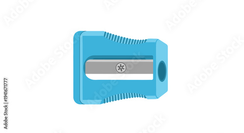 Vector blue pencil sharpener icon