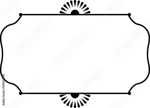 vector frames black on a white background
