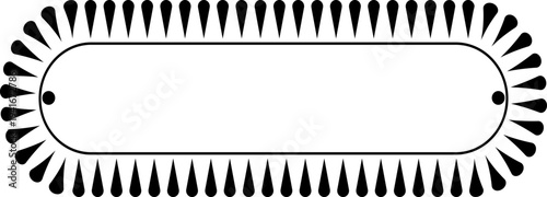 vector frames black on a white background