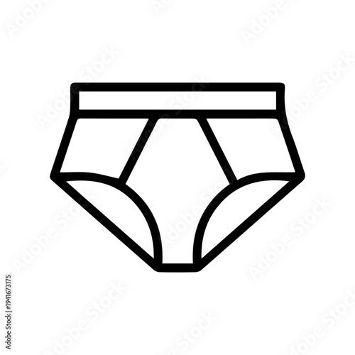 Male Underwear Outline