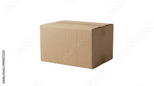 Brown cardboard box packaging material.