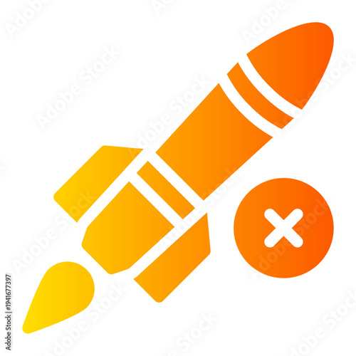 delete gradient icon