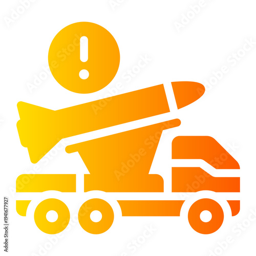 warning gradient icon