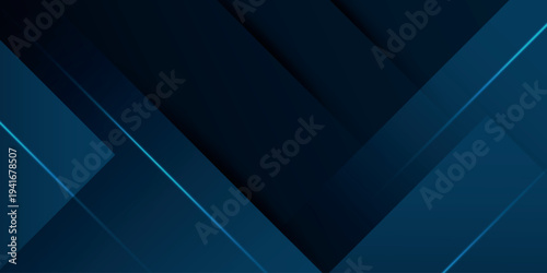 Modern technology abstract background with overlapping glowing geometric layers. Minimalist design with square shapes and elegant shadow stroke effects. Vector illustration EPS. 5