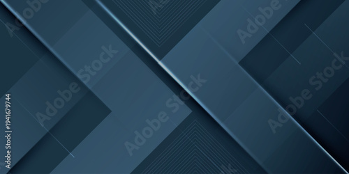 Trendy gradient abstract background with minimalist square shape design and glowing white stripes decoration. Modern background concept with paper cut effect. VOL. 3