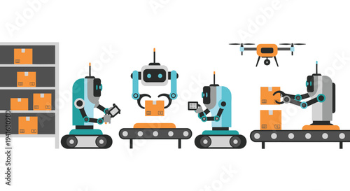 Smart Logistics: Robotics and Drone Technology Streamlining Warehouse Operations and Supply Chain Management