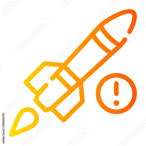 warning gradient icon