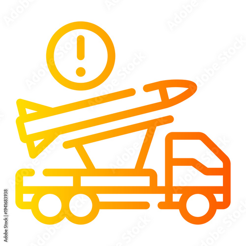 warning gradient icon