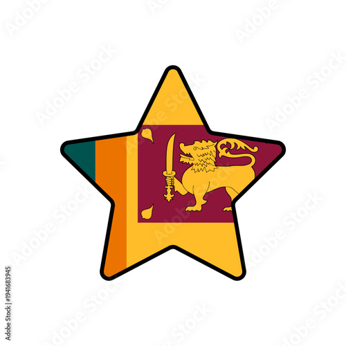 Star with the sri lanka flag
Vector Star with the flag on a white background