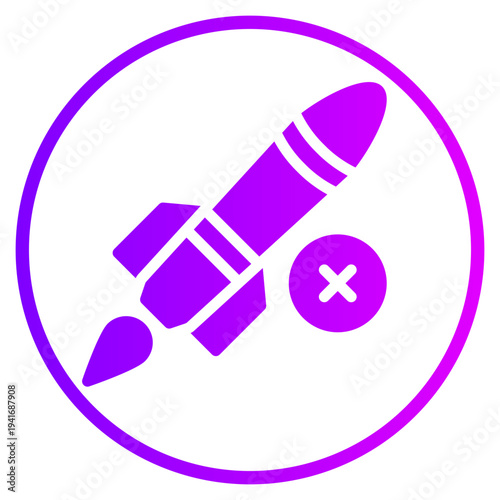 delete gradient icon