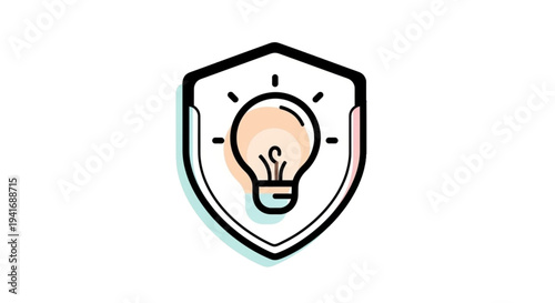Secure your groundbreaking ideas with a robust shield of innovation and protection, symbolizing intellectual property safety and creative development