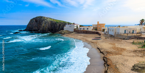 La Isleta, cabo de gata, natural park near Almeria in Spain