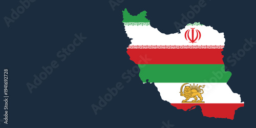 Background administrative map of Iran. Islamic Republic of Iran. Persian country of Iran