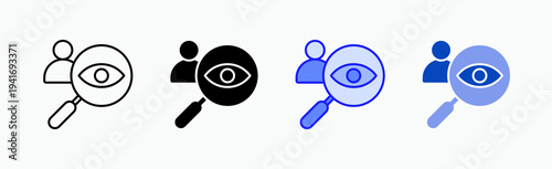 Visualization Icon Sheet Multiple Style Collection Isolated Vector