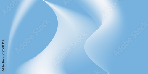 Beautiful Flowing Summer Color Abstract Background. Sky blue and cream gradient mesh background. Refreshing abstraction artwork. Vector Illustration.