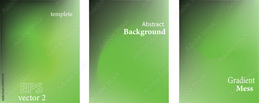 Fototapeta premium Abstract Background Green, Yellow, Blue, pink purple blurred gradient background with aurora shape and light texture on black background. Modern green blur grainy technology background for poster wall
