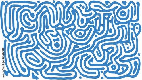 Blue maze vector illustration