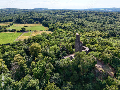 View of the Tomburg near Rheinbach in Germany 