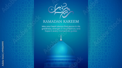 Minimalist Ramadan Kareem Social Media Template Design