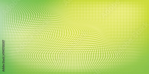 Bright turquoise and green pop art retro background with halftone in comics style vector illustration eps10