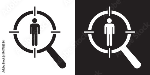 Obraz na płótnie Target audience and recruitment icon