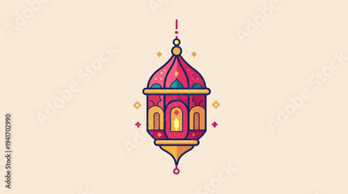 Decorative Ramadan Lantern Icon