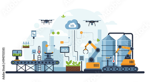 Smart Farming Technology: IoT, Drones, Robotics & Data for Precision Agriculture Automation