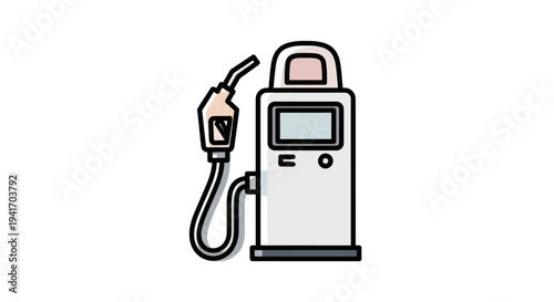 Fuel Pump Icon Graphic Illustration Design.
