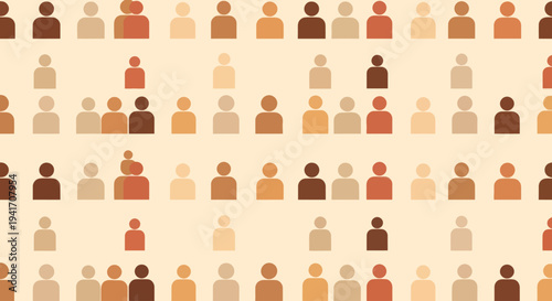 Diverse Group of People Icons.