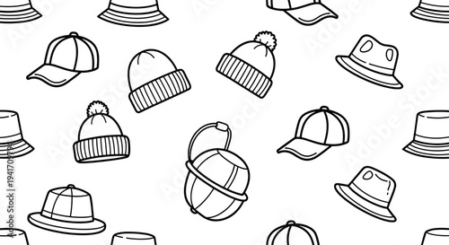 Variety of Hats and Headwear Designs.