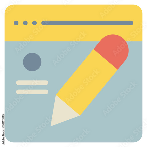 signature sign online website cyber flat style icon