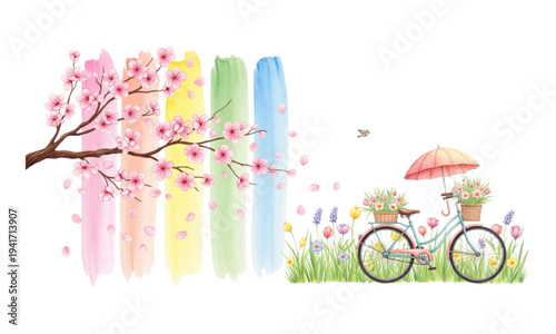 bicycle in spring