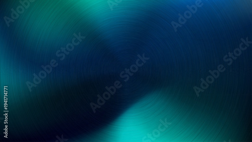 Metal abstract blue and green gradient technology background with polished, brushed texture, chrome, silver, steel, aluminum for design concepts,  for presentations and design concepts. Vector