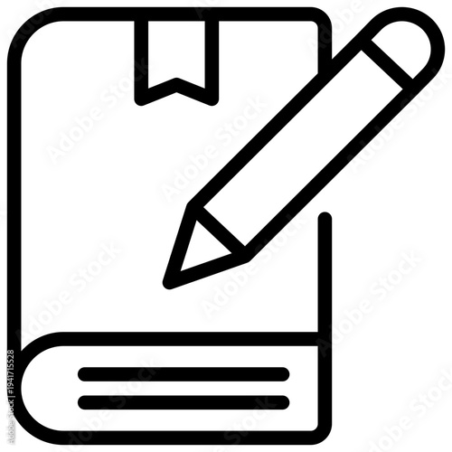 book learning knowledge signature sign simple line icon