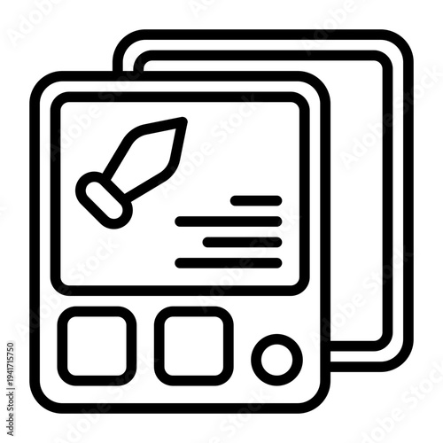 Sword Card Icon