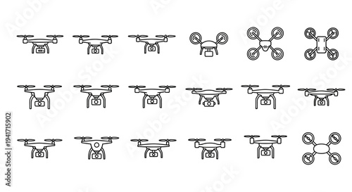 Drone Icons Set