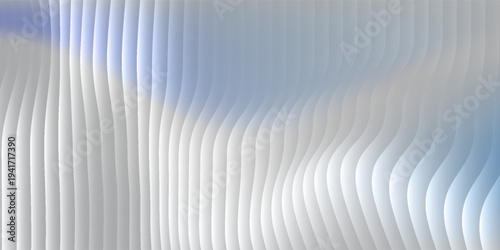 shiny glass texture background with soft blue gradient, vertical ripple lines and frosted translucent effect. soft elegant
