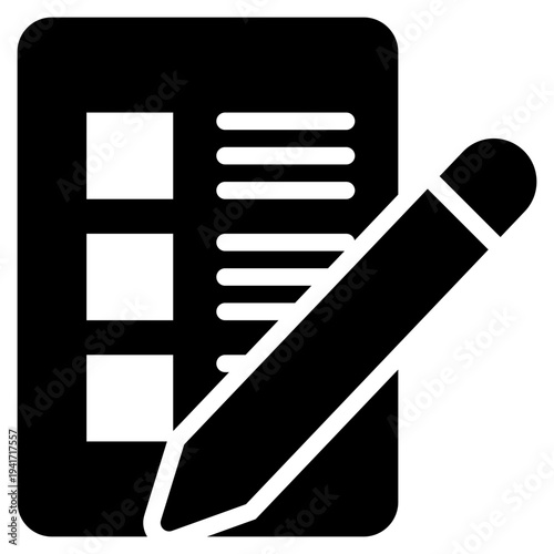 list todo check signature sign solid glyph icon