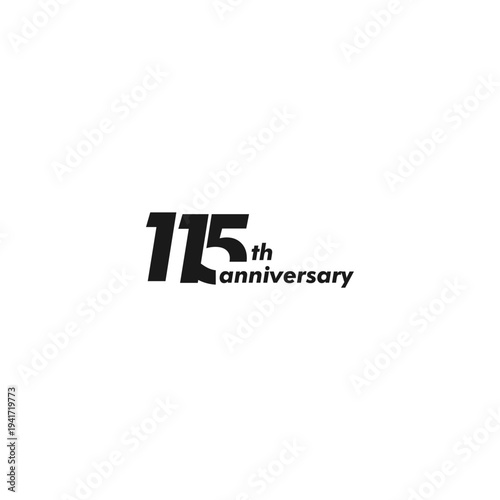professional 115th anniversary logo,115th anniversary symbol,icon,celebrating 105th anniversary,105th anniversary logo,vector,illustration, logo, graphic, celebration, vector, background, banner