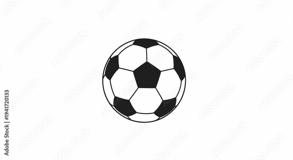 Fototapeta premium Soccer ball isolated on white background for sports and recreation concepts