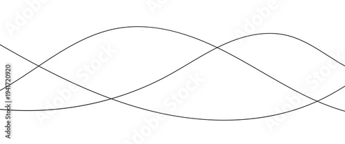Modern line art striped graphic design, perfect for templates or decorative elements. Vector illustration.
 Undulate Grey Wave Swirl, frequency sound wave, twisted curve lines with blend effect.
