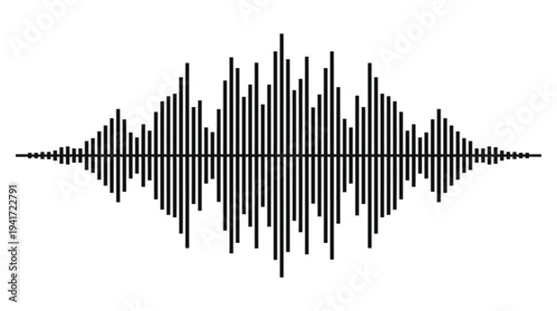 Abstract sound wave pattern representing audio frequencies and their variations