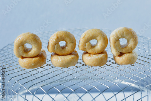 Traditional italian taralli snack