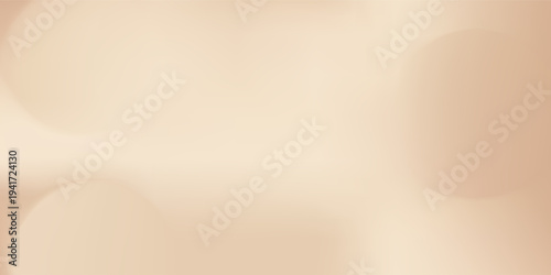 Beige gradient background. Abstract nude sphere bg. Soft brown circular minimal color gradation with ball illustration. Modern 3d blur cream wallpaper. Neutral warm geometric backdrop texture