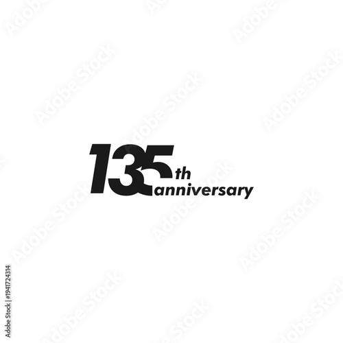 professional 135th anniversary logo,135th anniversary symbol,icon,celebrating 105th anniversary,105th anniversary logo,vector,illustration, logo, graphic, celebration, vector, background, banner