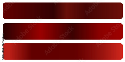 A set with red gradients. color palette for design, a collection of high-quality gradients. Metallic texture, shiny background..