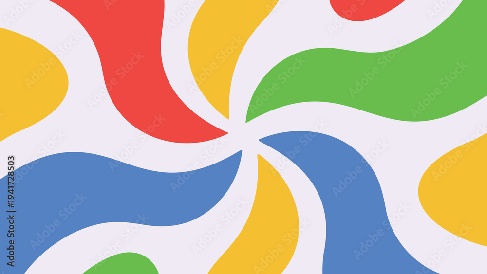Fototapeta premium Vector colorful swirl pattern background